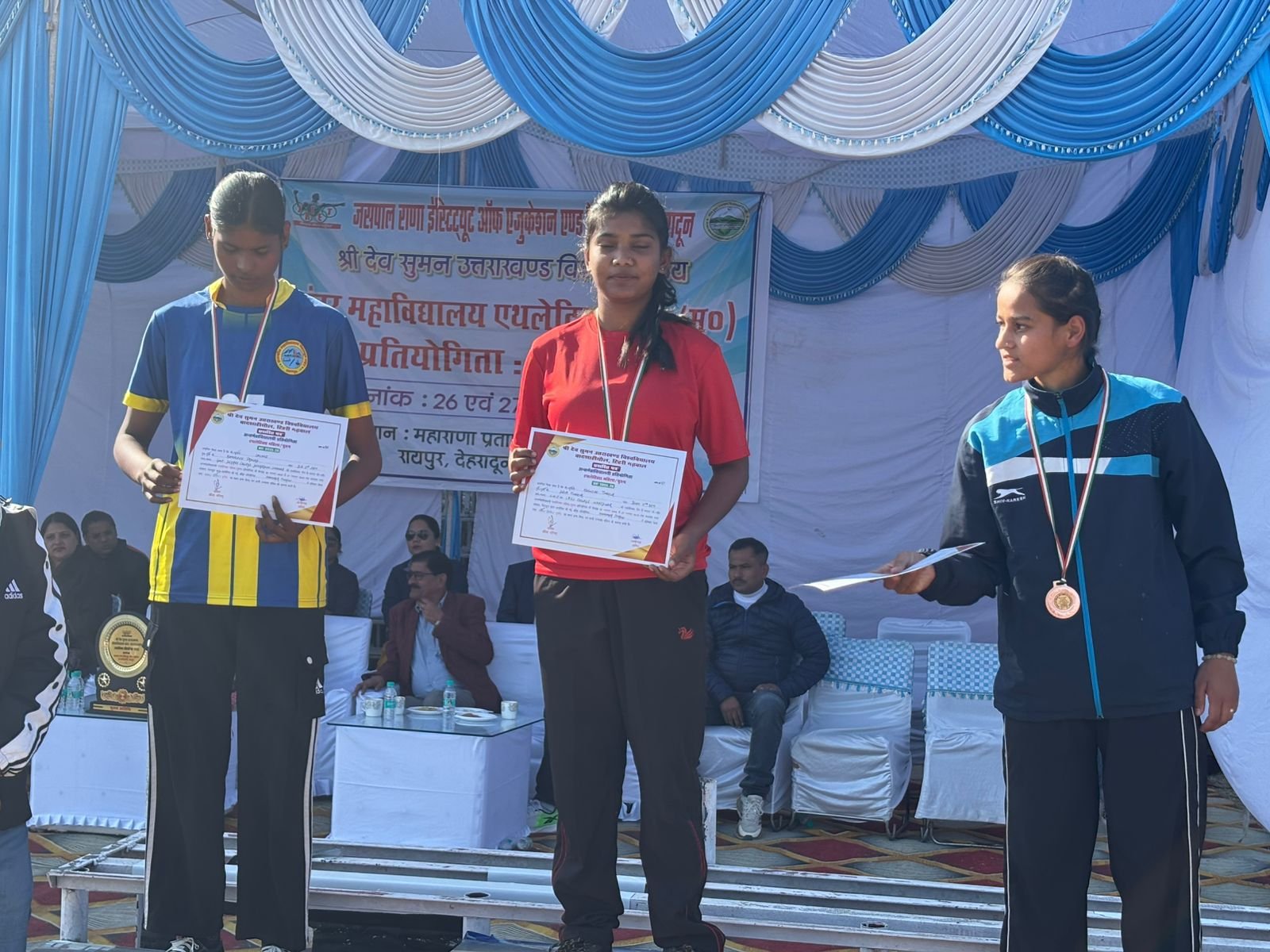 एसएमजेएन कॉलेज के प्रतिभावान खिलाड़ियों ने शानदार प्रदर्शन करते हुए महाविद्यालय का नाम रोशन किया