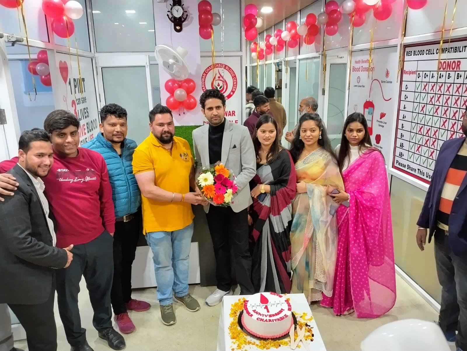 हरिद्वार चेरिटेबल ब्लड सेंटर की प्रथम वर्षगांठ पर हुआ भव्य कार्यक्रम का आयोजन