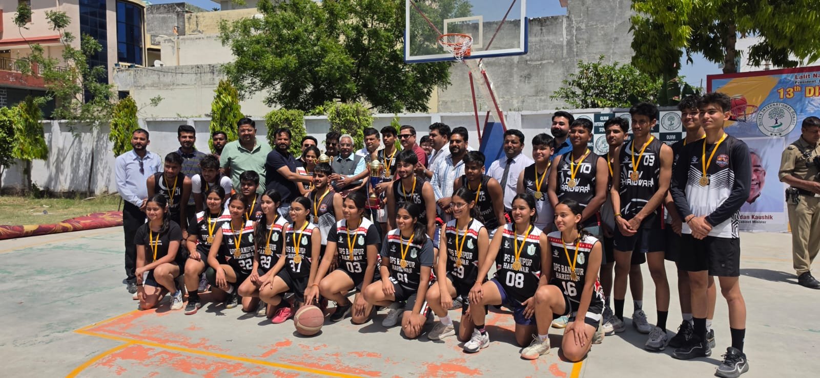 13वीं जूनियर अंडर-18 बास्केटबॉल चैंपियनशिप संपन्न  बालक वर्ग में डीएवी और बालिका वर्ग में डीपीएस रानीपुर बने चैंपियन